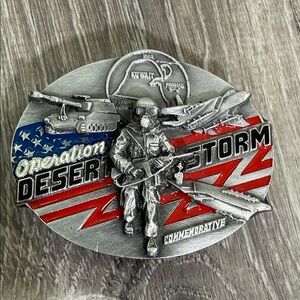 Limited Edition Commemorative Belt Buckle Desert Storm